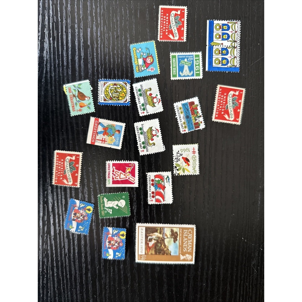 Holiday/Christmas/Easter/Seasons Greetings STAMPS(19)Various‎ Dates 1945-1972